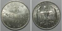Weimar 3 Mark mit Verfassungsinschrift -