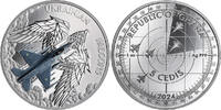 Ukrainian Falcons 1 oz Proof Silver Coin 5 Cedis Republic of Ghana 2024