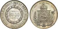 Brazil 2000 Reis 1865 Pedro II AU/UNC 170.91 &pound;  +  21.36 &pound; shipping