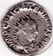 ROMAN EMPIRE BI Double-Denarius Valerian I, AD 253-260 NGC VF