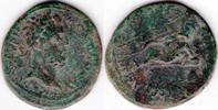ROMAN EMPIRE ancient Roman AE 28 provincial coin Septimius Severus, Isrtum River god -