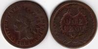 USA Indian Head penny 1884 (I84) -