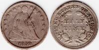 United States 1857 1857 silver US half dime (A23)  33.51 £  +  40.95 £ shipping