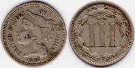 United States 1865 1865 US Three cent piece (A45)  26.06 £  +  40.95 £ shipping