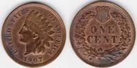 United States 1907 Indian Head penny 1907 (I07)  33.51 £  +  40.95 £ shipping