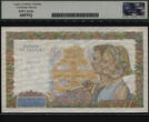 Welt Banknoten 43 FRANCE 1941-43 TT PK 95b 1941- 500 FRANCS LCGS 68 PPQ SUPERB GEM NEW 1 OF 2 SEQUENTIAL 1 OF 2 EXAMPLE WITH SEQUENTIAL SERIAL NUMER! LOOK FOR THE SISTER NOTE! NEAR PERFECTION!