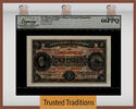 Welt Banknoten 100 DOBRAS TT PK 26 1935 SAINT THOMAS & PRINCE LCG 66 PPQ GEM NEW FINEST KNOWN! -