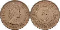 Mauritius 5 Cents / 0,05 Rupee -