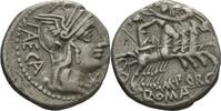 Italien Republik M. Porcius Laeca Denar 125 v.Chr. SS-VZ