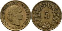 Schweiz 5 Rappen 1918 VZ 17.34 £  +  16.47 £ shipping