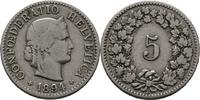 Schweiz 5 Rappen 1894 SS 4.33 £  +  17.34 £ shipping