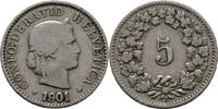Schweiz 5 Rappen 1901 SS 11.27 £  +  17.34 £ shipping