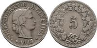 Schweiz 5 Rappen 1913 VZ 21.67 £  +  16.47 £ shipping