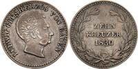 BADEN-DURLACH 10 Kreuzer 1830 Ludwig, 1818-1830. 10 Kreuzer 1830. Etwas ... 17.34 £  +  12.92 £ shipping