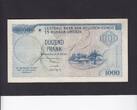 Belgian Congo 1.000 Francs 15-08-58 1958 P.35 XF
