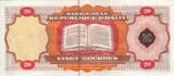 Haiti 20 Gourdes 2001 P.271 UNC
