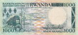 Rwanda 1.000 Francs 1988 P.21 UNC