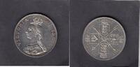 Great Britain 2 Florin VICTORIA ARABIC1 KM.763 -