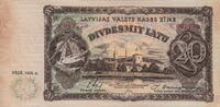 Latvian 20 Latu P.30b -