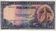 Latvian 500 Latu P.19 -