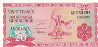 Burundi 20 Francs P.27a -