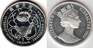 Gibraltar 1 Crown STYLIZED PANDA KM.180A -