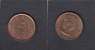 Mauritius 5 Cent ELIZABETH II KM.34 -