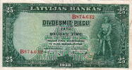Latvian 25 Latu P.21 -