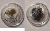 Neuseeland One Dollar 2011 Neuseeland Kiwi 2011 Gildet. 1 Unze BU Goldet 59.82 £  +  12.57 £ shipping