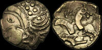 CELTIC GAUL  NORTHWEST GAUL, Aulerci Eburovices, Gold Hemistater, Circa ... 695.00 £  +  10.00 £ shipping
