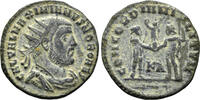 ROMAN AE Galerius, as Caesar. AE Radiatus (3.01g, 21mm). Cyzicus mint. Struck circa 295-9 AD. RIC 19b -