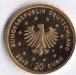 BRD 20 Euro 2019 A Heimische Vögel - Wanderfalke  1/8 Unze Gold CH UNC, gekapselt mit Originalzertifikat