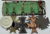 Deutsches Reich 1871-1945 Ordensspange mit 5 Auszeichnungen