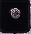 Saphir-Tourbillonring mit Brillanten  Expertise Dr. Heide Rezepa-Zabel vintage