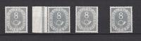 BRD 8 Pf 4x Posthorn-Ausgabe -
