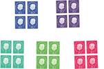 BRD 5x 4er Block Theodor Heuss -