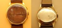 Schweiz Chronograph, Herrenuhr Titus Geneve 1950-59 getragen, funktionsfähig, gut