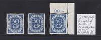 Bundesrepublik Deutschland 3x 30 Pf Posthorn-Ausgabe -