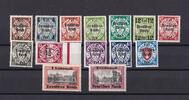 Deutsches Reich kpl. Satz Freimarken Danzigs mit Aufdruck Deutsches Reich -