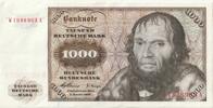 BRD 1000 DM 1960 1000 Deutsche Mark Bundesbanknote II-III 852.49 &pound;  +  shipping