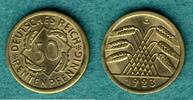Weimarer Republik 50 Rentenpfennig 1923 G Kursmünze stgl. 108.37 £  +  8.58 £ shipping