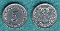 Kaiserreich 5 Pfennig 1913 J J. 12 ss 13.00 £  +  8.58 £ shipping