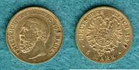 Baden 5 Mark 1877 G Friedrich I. (1852-1907) ss 429.14 £  +  17.25 £ shipping