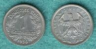 Drittes Reich 1 Reichsmark 1936 F Kursmünze ss/vz 25.14 £  +  8.58 £ shipping