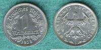 Drittes Reich 1 Reichsmark 1938 G Kursmünze vz/stgl 108.37 £  +  8.58 £ shipping