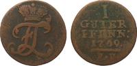 Altdeutschland bis 1871 1 Guter Pfennig Hessen-Schaumburg -