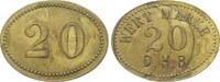 Notmünzen Sädte und Gemeinden 20 (Pfennig) Wertmarke D. H. B., Messing -