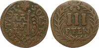 Altdeutschland bis 1871 3 Pfennig Soest -