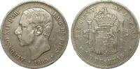Europa (ohne €) 5 Pesetas Alfonso XII. -
