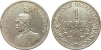 Kolonien und Nebengebiete  1 Rupie 1907 J kl. Kratzer, sehr schön